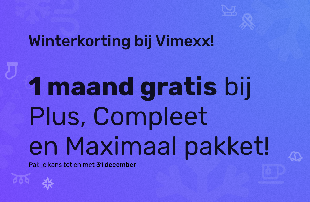 Winterkorting bij Vimexx: 1 maand gratis hosting!