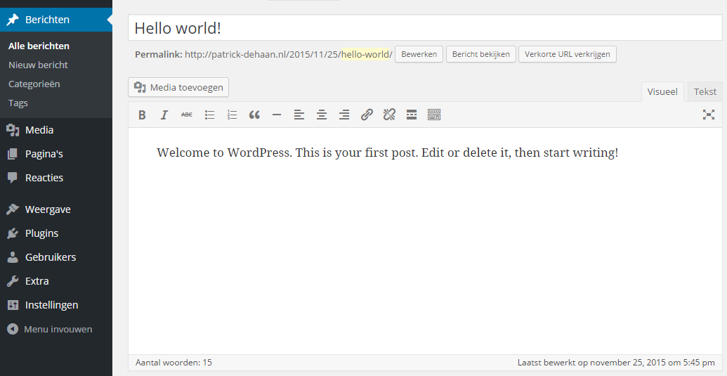 Wordpress handleiding vimexx 5