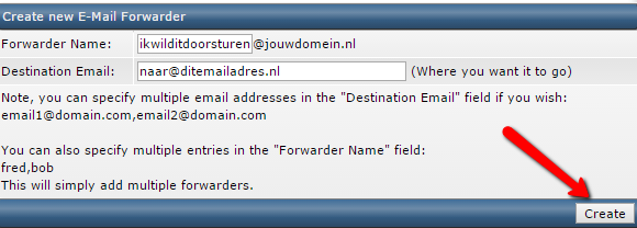 Create forwarder
