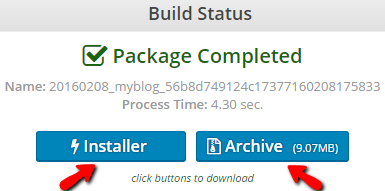 package completed