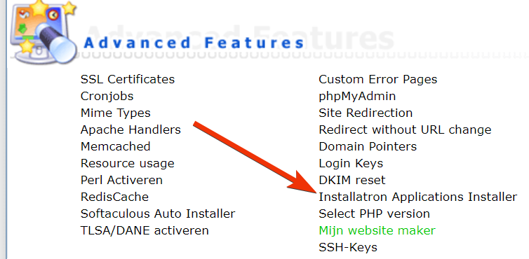 Installatron in DirectAdmin