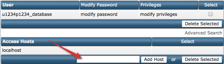 directadmin mysql