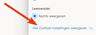 alle Outlook instellingen