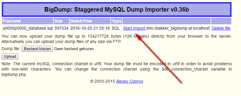 Bigdump
