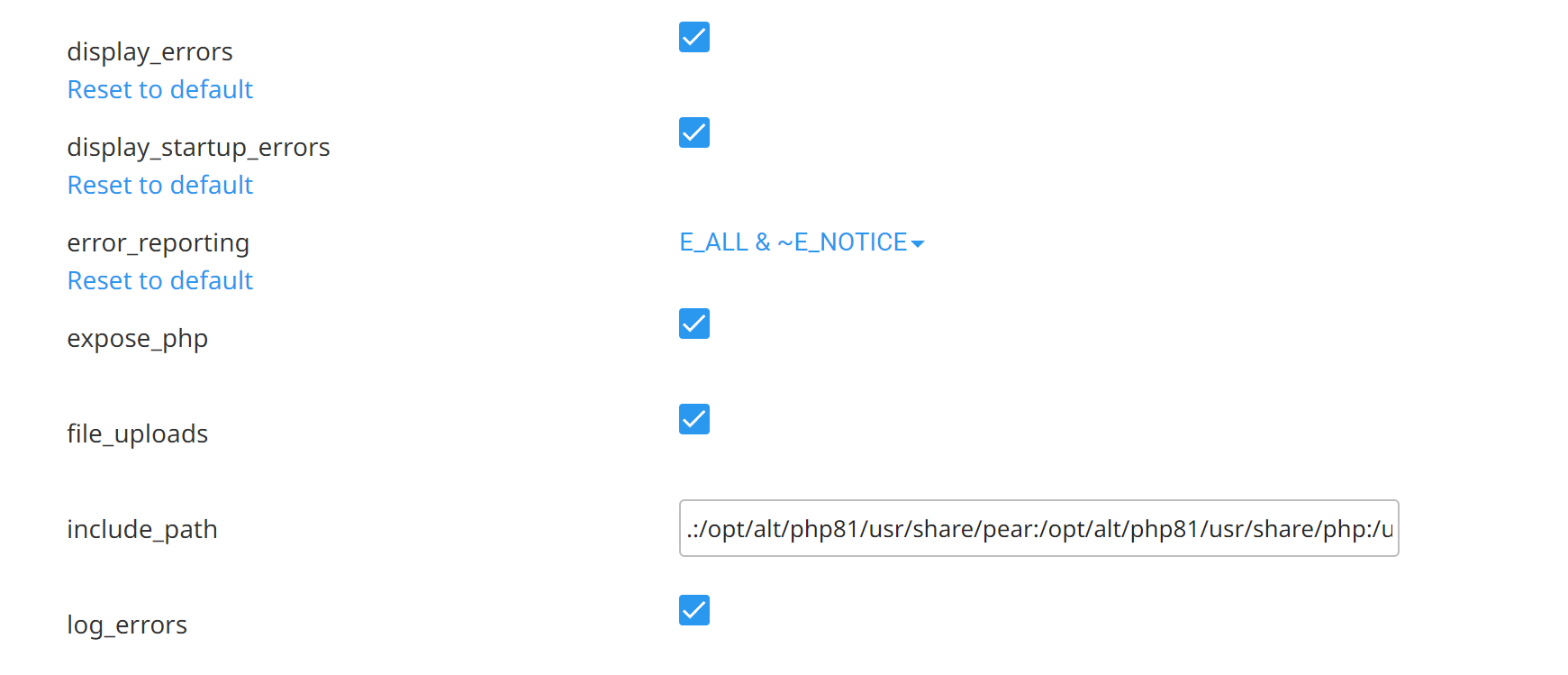 Dispay_errors On
