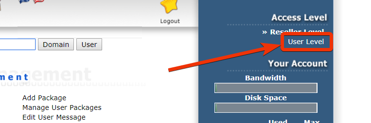 reseller user level