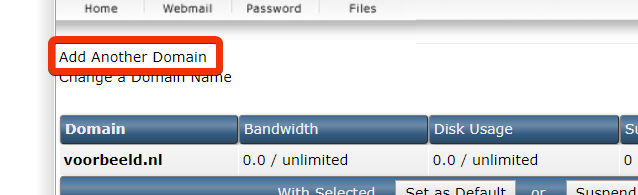 add another domain