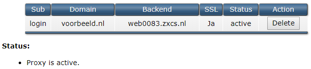 proxy is active