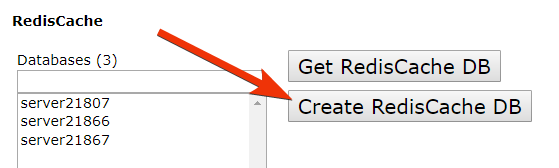 Create RedisCache DB