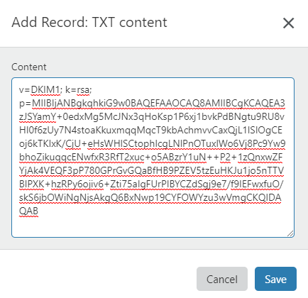 TXT waarde