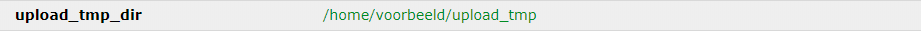 upload tmp dir