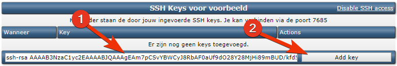Add SSH key