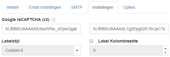 CAPTCHA in Mijn Websitemaker