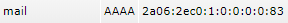 mail AAAA record
