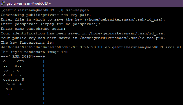 SSH Keygen in Terminal