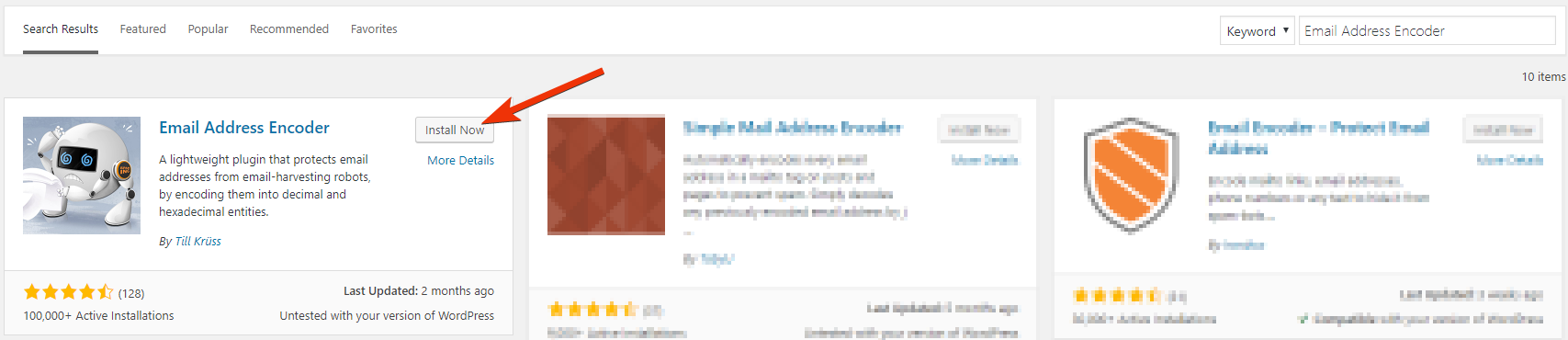 Email Address Encoder plugin