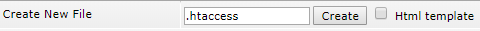 .htaccess create
