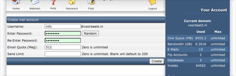 E mail account maken 3