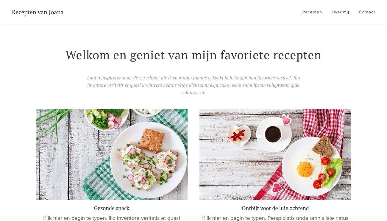 foodblog website