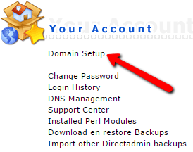 Domain setup